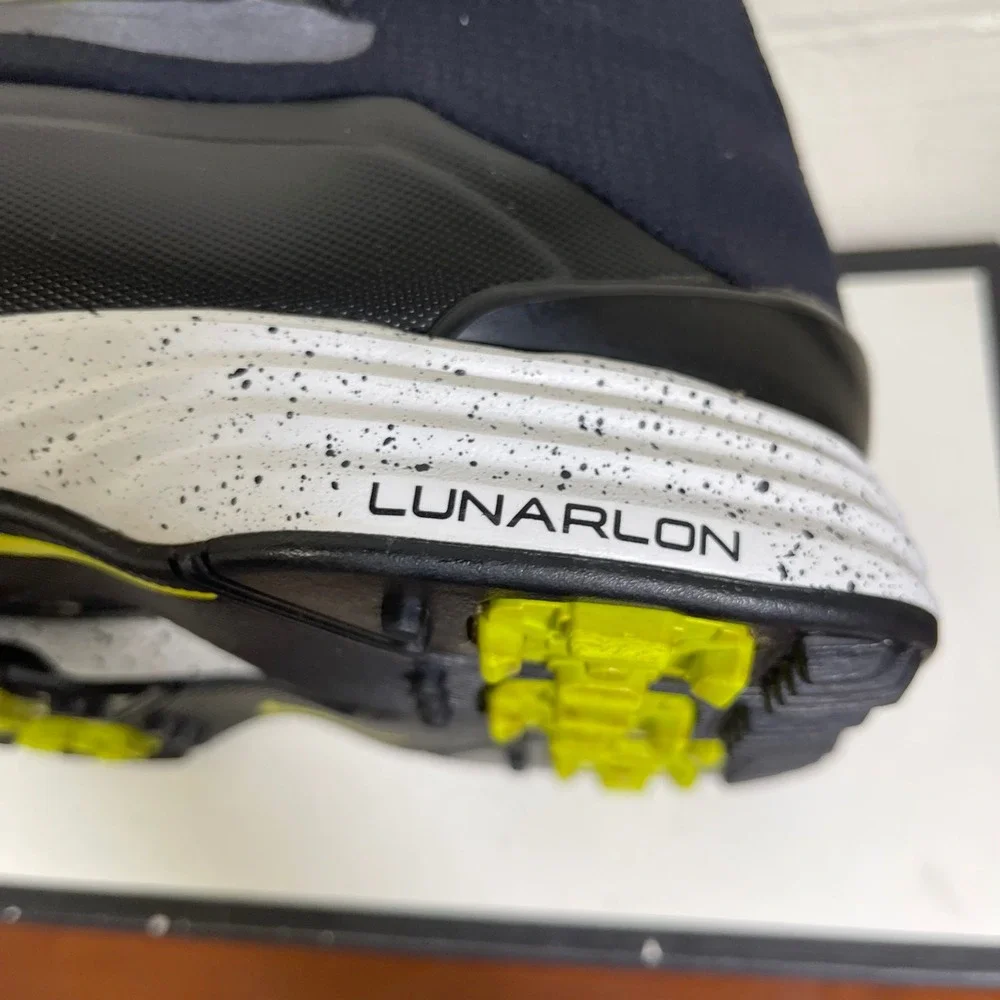 Nike Lunar Bandon II 554906-002 Golf Shoes Black Volt Sneakers Men's 10.5 W